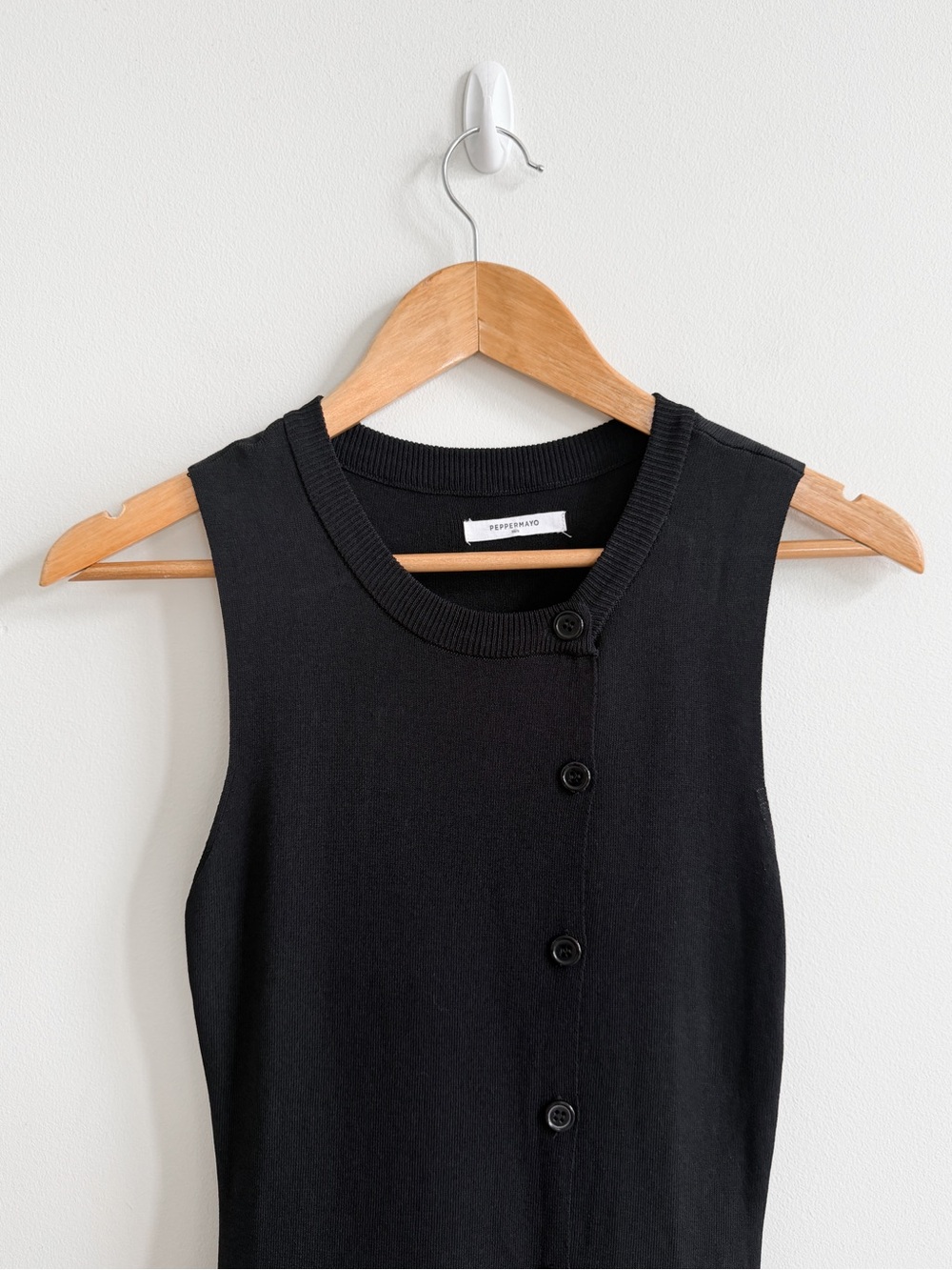 PEPPERMAYO • Not One Time Knit Mini Dress in Black - Picture 5 of 12